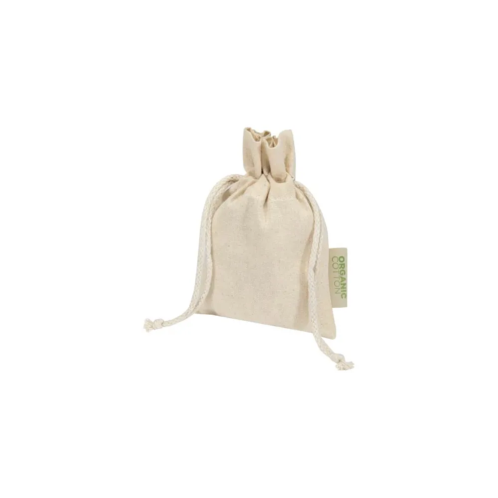 Odisha organiczna torebka prezentowa z certyfikatem OCS o gramaturze 140 g/m² — 15 x 10 cm 