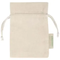 Odisha organiczna torebka prezentowa z certyfikatem OCS o gramaturze 140 g/m² — 15 x 10 cm 