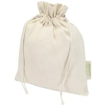 Odisha organiczna torba prezentowa z certyfikatem OCS o gramaturze 140 g/m² — 30 x 25 cm