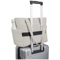 Puffer torba na zakupy z certyfikatem GRS z recyklingu na laptopa o przekątnej 15,6 cala, 18 l 