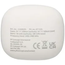 Alterf zestaw słuchawkowy True Wireless z technologią Bluetooth® z tworzyw sztucznych pochodzących z recyklingu i silikonowy