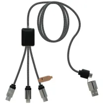 SCX.design C33 kabel do ładowania typu C o mocy 60 W z podwójnym podświetlanym logo 