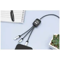SCX.design C33 kabel do ładowania typu C o mocy 60 W z podwójnym podświetlanym logo 