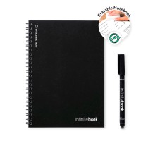 INFINITEBOOK LINED A5. Infinitebook z elastyczną okładką i 15 stronami do tablicy w linie