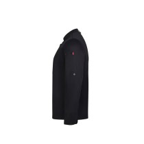 VL AGNI. Kurtka kucharska unisex (190 g/m²) z bawełny (35%) i poliestru z recyklingu (65%)