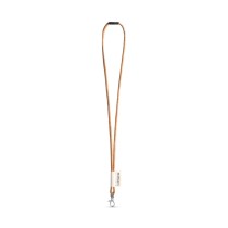 75096. SET Lanyard CORK Long (Ø 5 mm) z karabińczykiem spustowym 9 mm i zapięciem zabezpieczającym Ø 5 mm