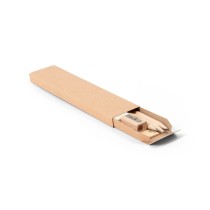 GEOFFREY. Wszechstronny zestaw do pisania składający się z ołówka, temperówki, gumki i linijki