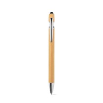 NEIL BAMBOO. Długopis bambusowy z chromowanymi detalami aluminiowymi