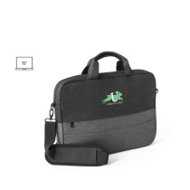 GENOA. Wyściełana torba na laptopa z recyklingowanego poliestru 600D o wysokiej gęstości 15”