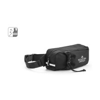 DELFOS POUCH. Torba biodrowa z 300D poliestru pochodzącego i 600D poliestru pochodzącego z elementami odblaskowymi
