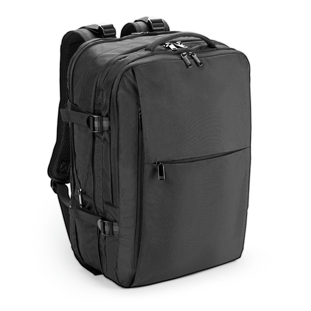 DALLAS. Plecak podróżny z poliestru 600D o wysokiej gęstości z recyklingu na laptopa 17.3”
