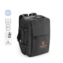 DALLAS. Plecak podróżny z poliestru 600D o wysokiej gęstości z recyklingu na laptopa 17.3”
