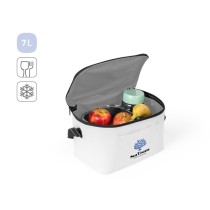 CANCUN. Torba termiczna z poliestru z recyklingu 600D z regulowanym paskiem 7 L