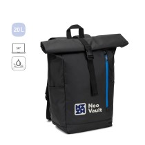 OSASCO BPACK. Plecak typu roll top z zamkiem błyskawicznym, który umożliwia zwinięcie górnej części w celu dopasowania do