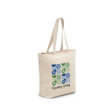 HACKNEY. Torba z zamkiem, 100% bawełna (280 g/m²)
