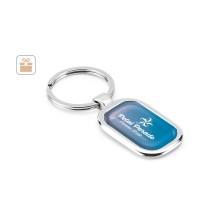 ZABEL. Brelok metalowy z możliwością personalizacji metodą domingu