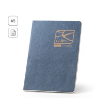 COFFEEPAD SEMI-RIGID. Notatnik A5 z półsztywną okładką wykonaną z odpadów łusek kawy (65%)