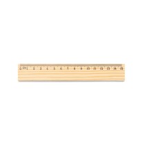WESLEY 15. Linijka z drewna sosnowego o długości 15 cm