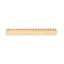 WESLEY 20. Linijka z drewna sosnowego o długości 20 cm