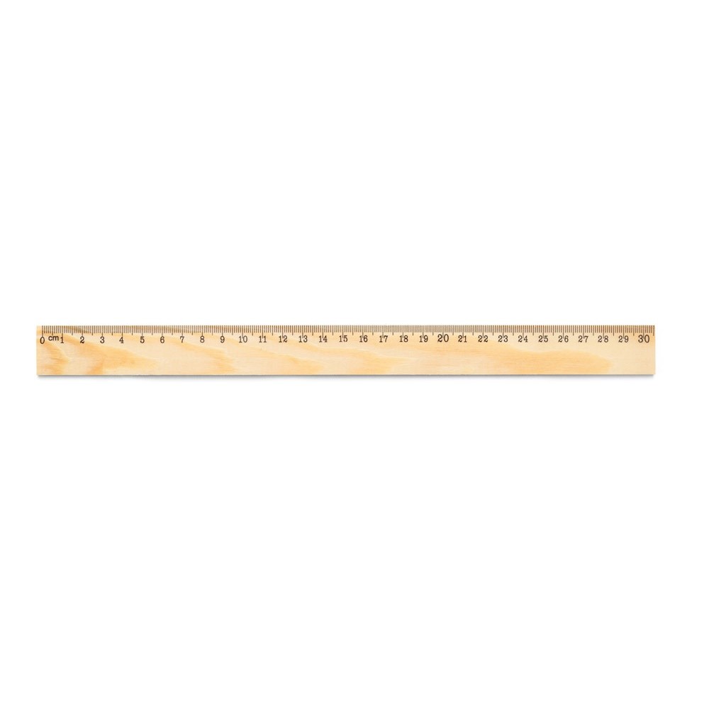 WESLEY 30. Linijka z drewna sosnowego o długości 30 cm