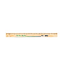 WESLEY 30. Linijka z drewna sosnowego o długości 30 cm