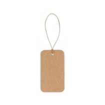 LABEL RECTANGULAR. Etykieta prostokątna wykonana w 100% z papieru pochodzącego z recyklingu (700 g/m²)