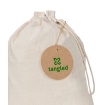 LABEL ROUND. Okrągła etykieta wykonana w 100% z papieru pochodzącego z recyklingu (700 g/m²)