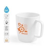 DHONI WHITE. Kubek ceramiczny 450 ml