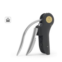 LAGREIN. Korkociąg z ABS i cynku z automatyczną dźwignią ułatwiającą otwieranie