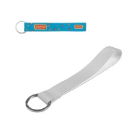 SLOUGH. ZESTAW Smycz SUBLIMACJA krótka II (20 mm) z poliestru z recyklingu (100% rPET) z kółkiem Ø 32 mm
