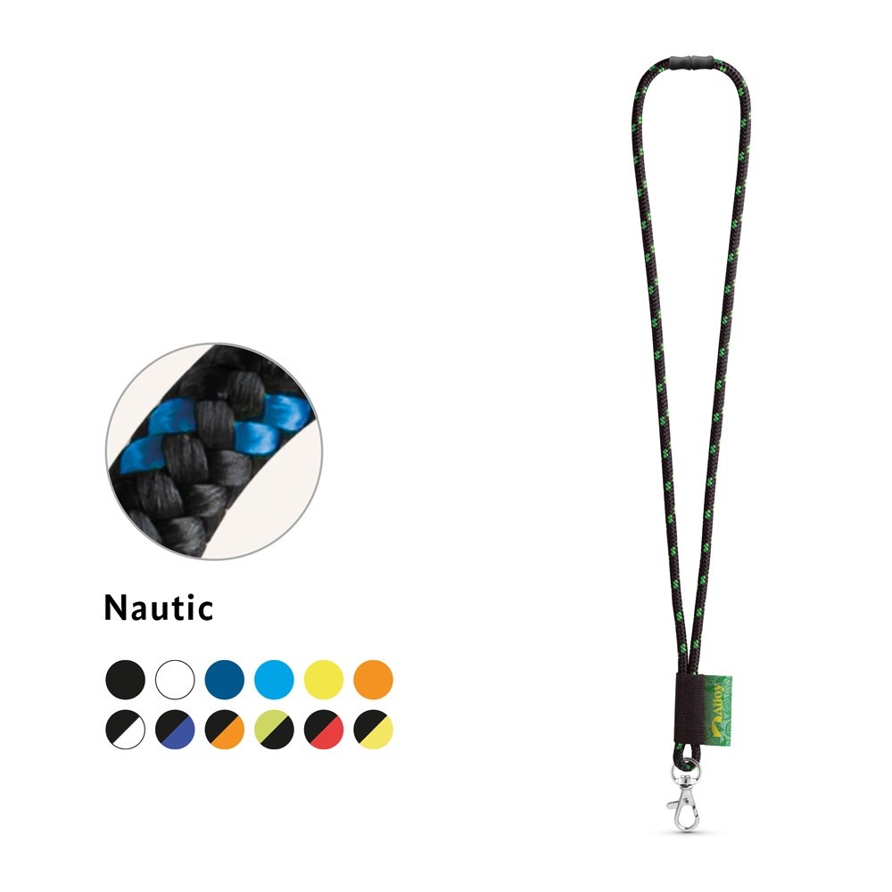 MANSFIELD. ZESTAW Smycz NAUTIC długa (Ø 7 mm) z karabińczykiem 9 mm i zapięciem bezpieczeństwa Ø 7 mm