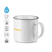 VERNON WHITE. Kubek ceramiczny 340 mL