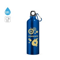 LANDSCAPE L. Aluminiowa butelka sportowa z karabińczykiem 800 ml