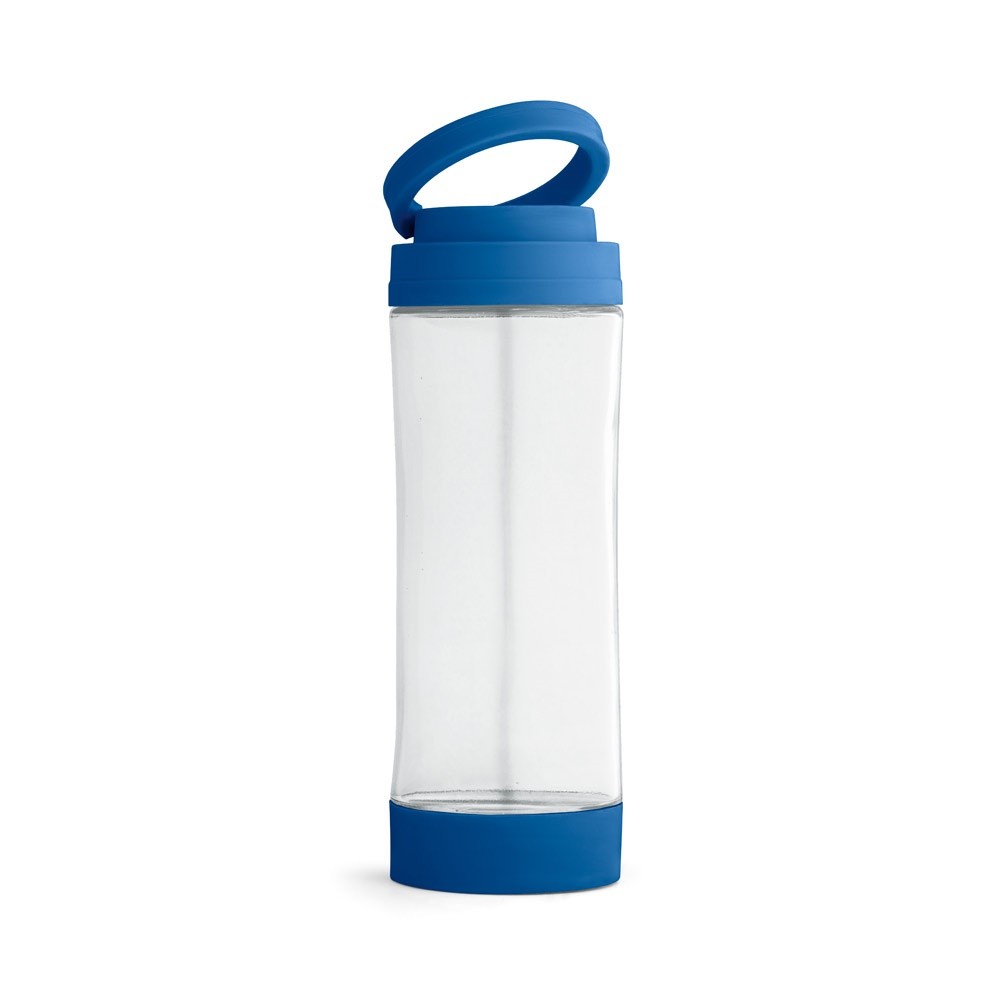 QUINTANA. Szklana butelka sportowa z zakrętką PP 390 ml