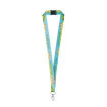 DOVER. SET Lanyard SUBLIMATION Long II (20 mm) z poliestru z recyklingu (100% rPET) z karabińczykiem o szerokości 20 mm i zapi