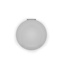 KAYLA. Dwustronne okrągłe lusterko aluminiowe z zamknięciem magnetycznym