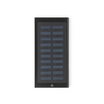 CLERK. Power bank 8 000 mAh z panelem słonecznym z aluminium pochodzącego w 100% z recyklingu