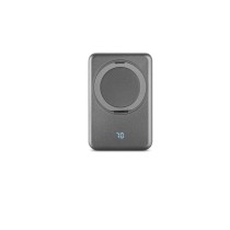 WARSHEL 10. Magnetyczny power bank 10 000 mAh z superszybką ładowarką bezprzewodową 15 W z recyklingowanego ABS (100% rABS) 