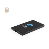 WIGNER. Power bank 4.000 mAh wykonany w ABS pochodzącego z recyklingu (100% rABS)