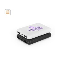 LEAKEY 5. Power bank 5.000 mAh w ABS pochodzącego z recyklingu (100% rABS)