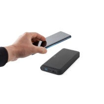 BECKER 10. Power bank o pojemności 10 000 mAh wykonany z ABS pochodzącego z recyklingu (100% rABS) z superszybką ładowarką 