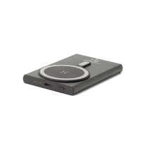 WRIGHT 5. Magnetyczny powerbank z superszybkim ładowaniem z recyklingowanego aluminium i recyklingowanego ABS o pojemności 500