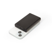 WRIGHT 10. Magnetyczny powerbank z superszybkim ładowaniem z recyklingowanego aluminium i recyklingowanego ABS o pojemności 10
