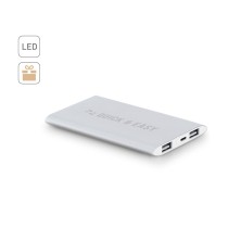 NOBEL. Power bank 7.200 mAh z aluminium pochodzącego z recyklingu (100% z rAL)