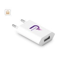 WOESE. Zasilacz USB-A 5W z ABS pochodzącego z recyklingu (100% rABS)