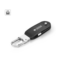 BRAGG 8GB. Pamięć USB o pojemności 8 GB z PU i karabińczykiem