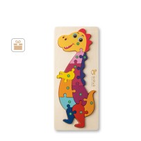 DIPLODOCO. Puzzle w kształcie dinozaura ze sklejki sosnowej
