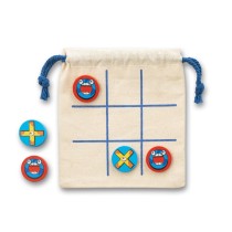 CROSSES. Klasyczna drewniana gra w kółko i krzyżyk, 10-częściowa