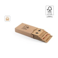 FISCHER. Talia 54 klasycznych kart z papieru kraft, z certyfikowanego materiału FSC™ i innych kontrolowanych materiałów