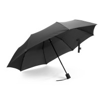 SKYLAR. Parasol 2 w 1 z torbą na zakupy z poliestru z recyklingu w zestawie
